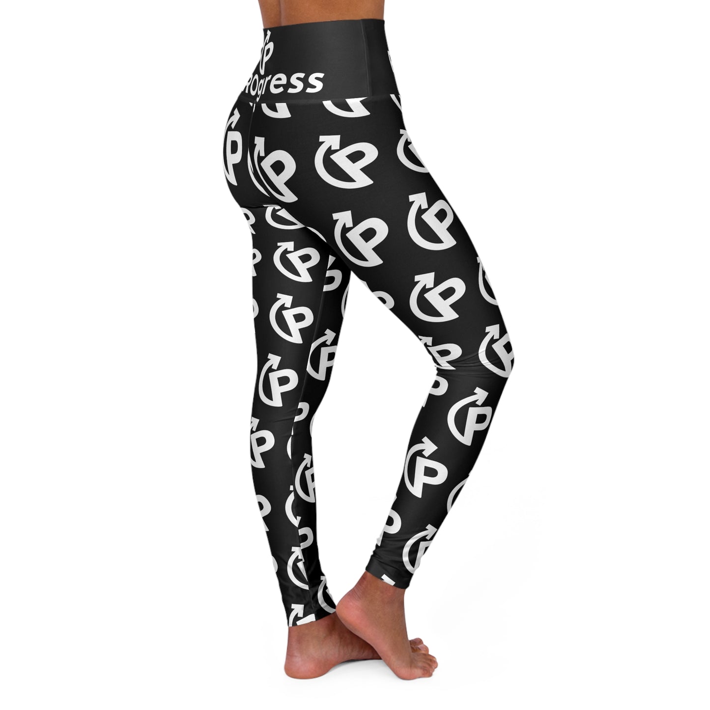 PROgress High Waisted Yoga Leggings (AOP)