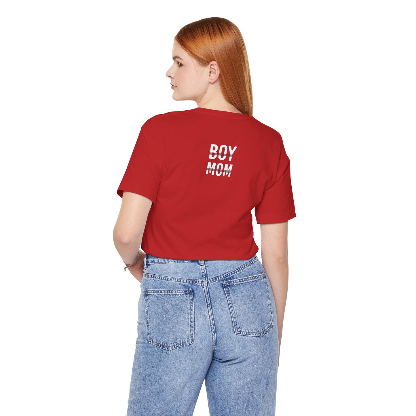 BOY MOM Unisex Jersey Short Sleeve Tee