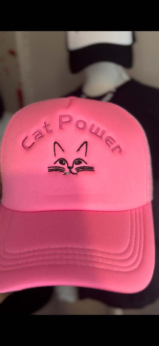 Cat Power Pink Hat